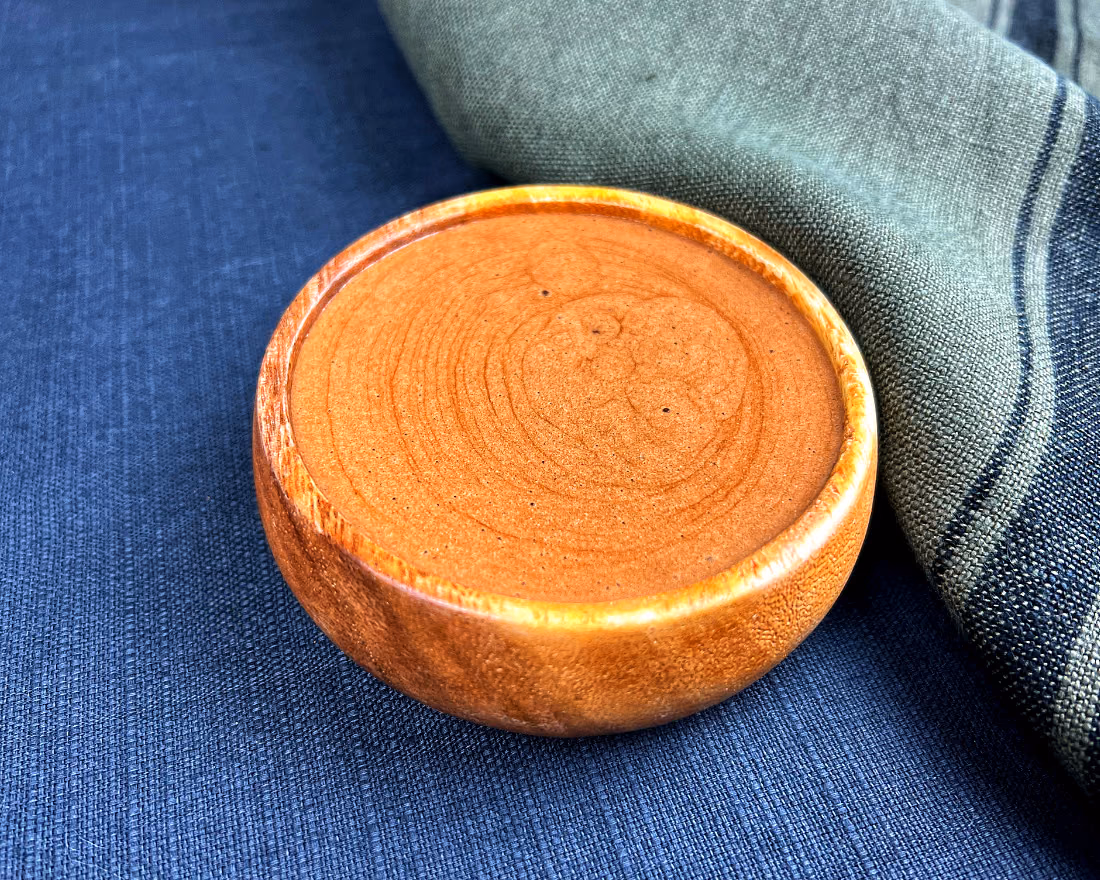 Mousse de chocolate, numa taça de vidro