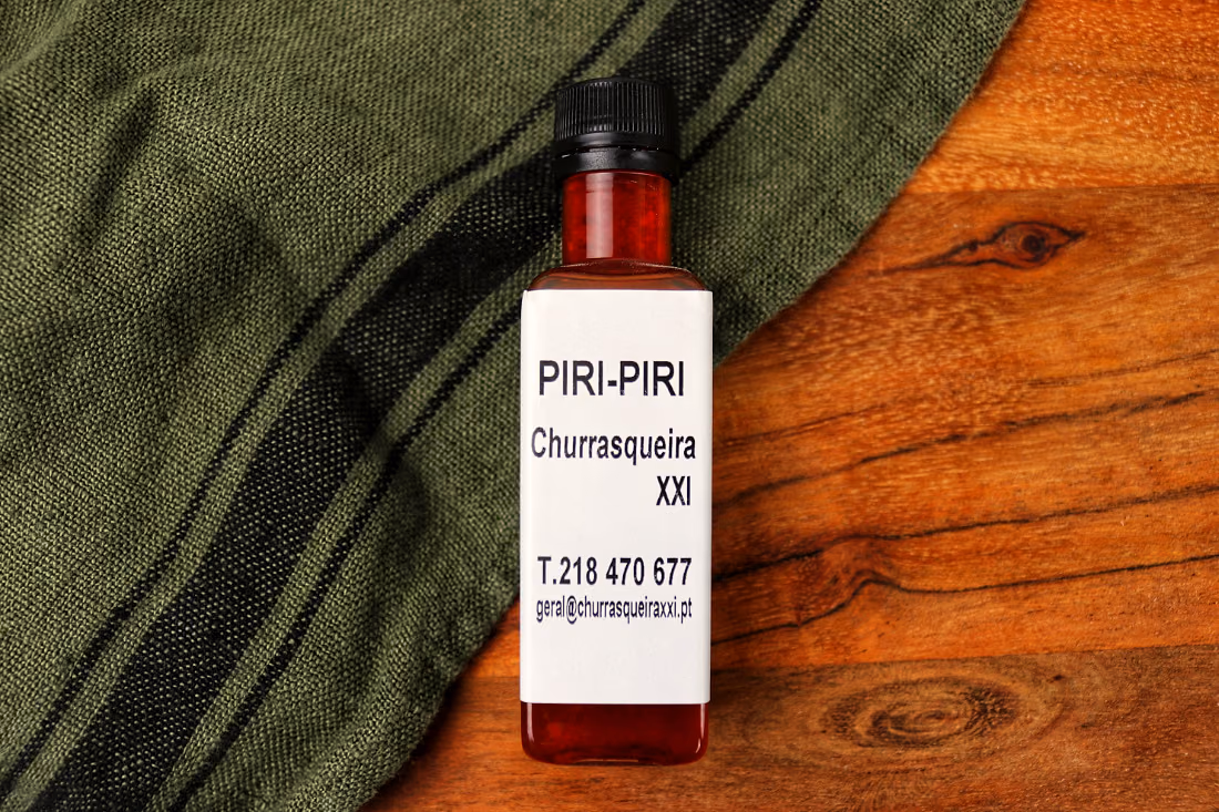 Frasco de piri-piri da Churrasqueira XXI
